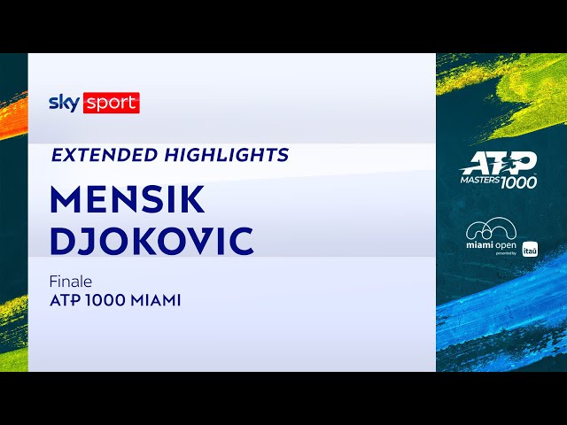 Mensik-Djokovic: gli EXTENDED highlights della finale | ATP 1000 Miami