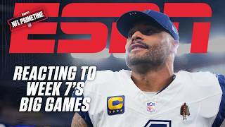 NFL PrimeTime Week 7 Reaction 🍿 Cowboys win big, Chiefs shut out Raiders & more