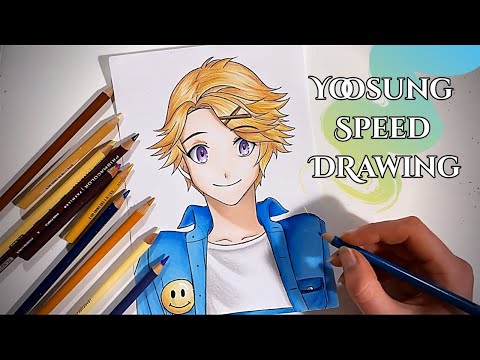 Kim Yoosung Speed Drawing (Mystic Messenger)