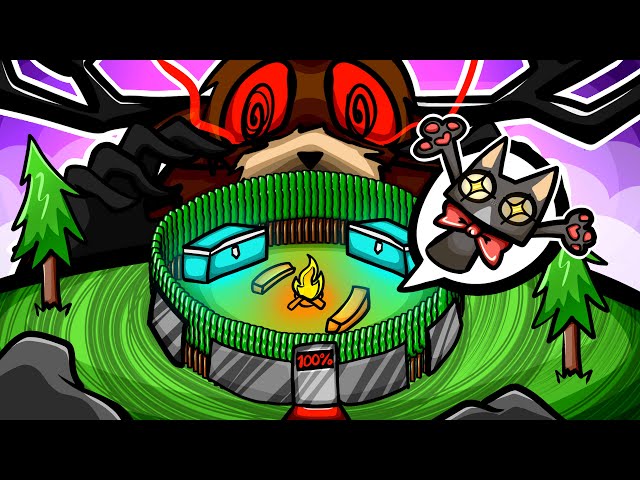 ¡CREÉ la BASE MÁS SEGURA en SOLO 20 DÍAS en 99 NOCHES EN EL BOSQUE! 🏰🔥 (ROBLOX)