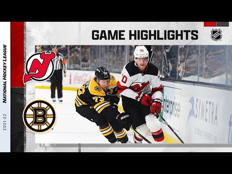 Devils @ Bruins 3/31 l NHL Highlights 2022