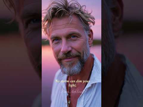 The World’s Most Handsome Silver Fox 🌅 Sunset Gaze That Feels Like Love #shorts #handsome #romantic