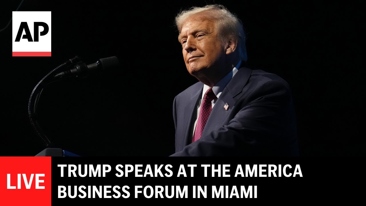 LIVE: Trump speaks at the America Business Forum in Miami