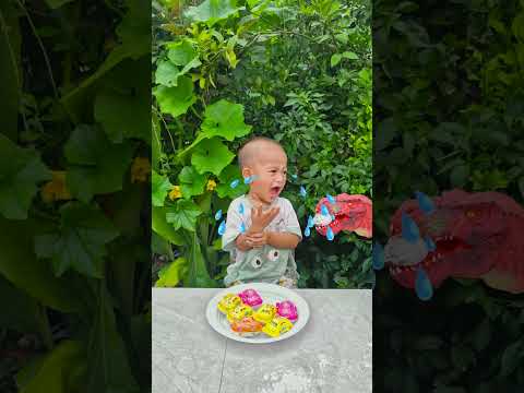 dinosaur crying funny cute food! p37 🦖🤣👶