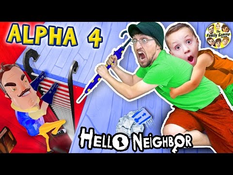 HELLO NEIGHBOR ALPHA 4! Simon Says Game? (Pt 1) Bendy Ink 