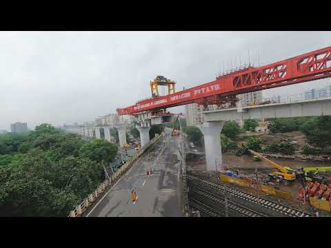 SBS launching over Ahmedabad’s Girdhar Nagar Flyover completed.