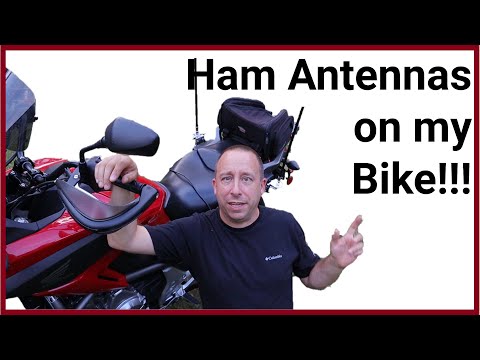 Ham Radio Antenna Project: Ham Sticks on a Motorcycle!