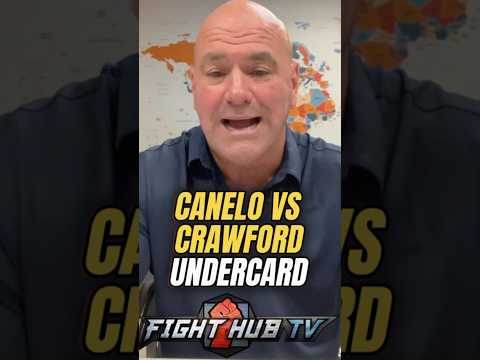 Dana White reveals INSANE UNDERCARD for Canelo vs Crawford!