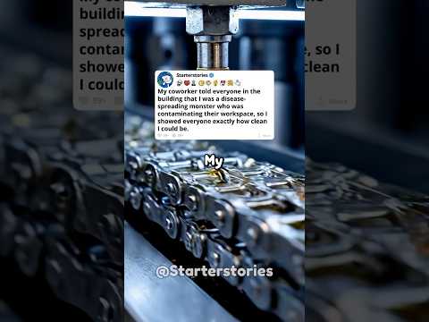 My coworker called me a “disease spreader,” so I showed everyone how clean I really am.