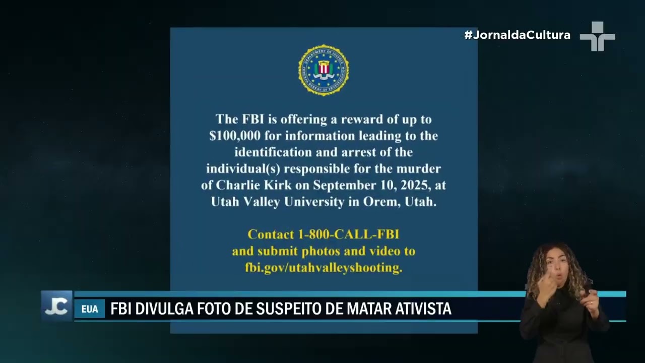 Polícia dos EUA procura atirador que matou ativista conservador