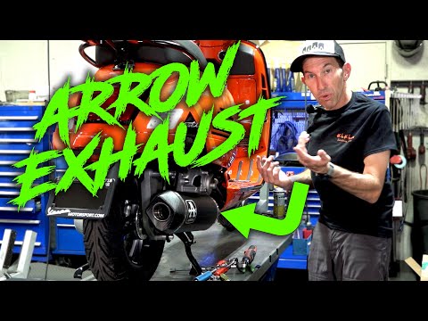 Install an Arrow Exhaust System on a 2023 Vespa GTS 300 HPE2 EURO5