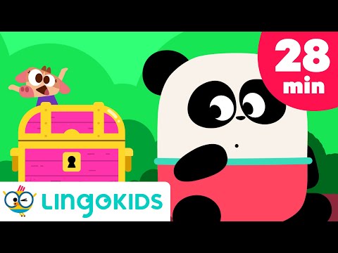 THE TREASURE HUNT 🌋🗝️🎶 + More Adventure Songs for kids | Lingokids