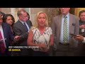 Marjorie Taylor Greene says she met with Mike Johnson as motion to vacate looms  - 00:38 min - News - Video
