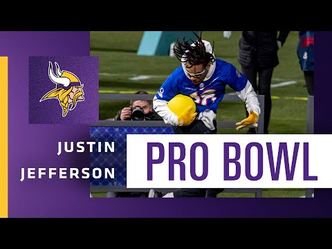 Justin Jefferson Helps Lead NFC to 2022 Pro Bowl Skills Showdown Victory video clip