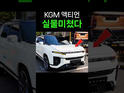 역대급 실물! KGM 액티언 그랜드 화이트