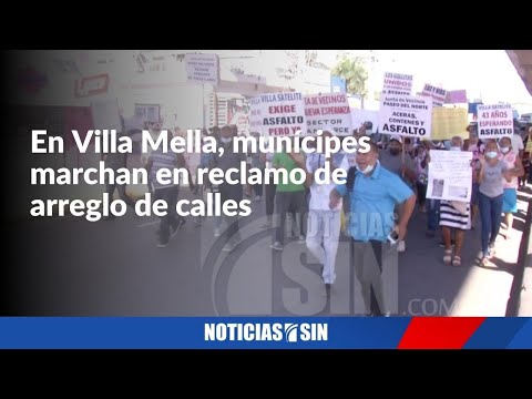 Protestan frente a la alcaldía de SDN por arreglo de calles