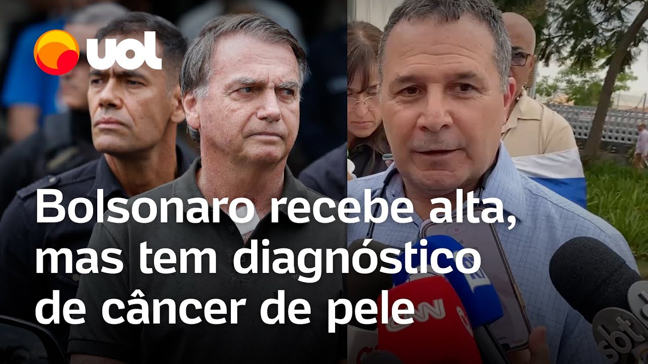 Jair Bolsonaro está com câncer de pele, mas lesões já foram tiradas, diz médico do ex-presidente