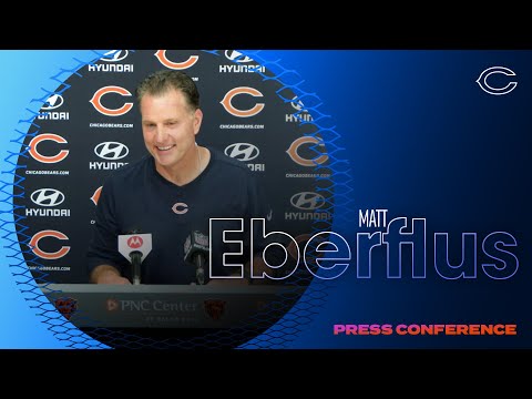 Matt Eberflus on offensive lineup: 'All combinations are open' | Chicago Bears video clip