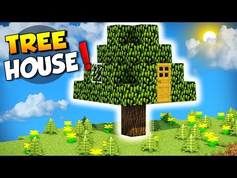 Minecraft: How To Build A House In A Tree - Live Inside A 