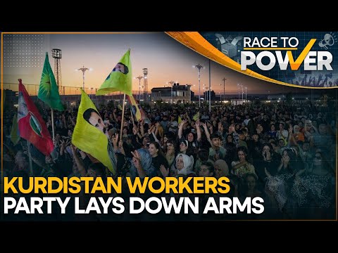 Kurdish Fighters Hand Over Weapons In Symbolic Gesture | WION Race To Power