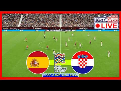 SPAIN VS CROATIA | UEFA NATIONS LEAGUE 2026/2027 | PES 2021 SIMULATION