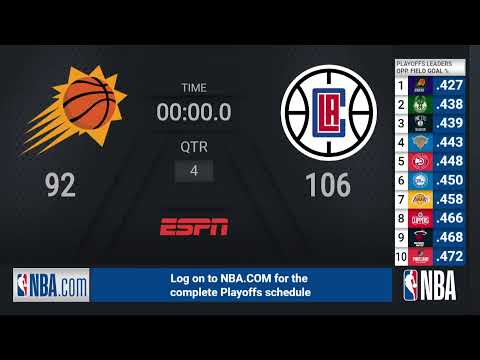 Suns @ Clippers WCF Game 3 | NBA Playoffs on ESPN Live
Scoreboard
