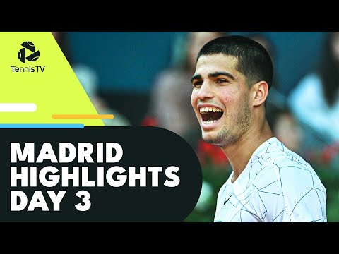 Djokovic Vs Monfils; Alcaraz, Murray & Shapovalov In Action | Madrid 2022 Day 4 Highlights