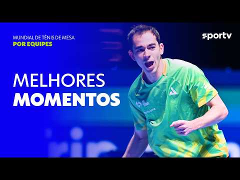 BRASIL 3 X 2 HUNGRIA | MELHORES MOMENTOS | MUNDIAL DE TÊNIS DE MESA POR EQUIPES | sportv
