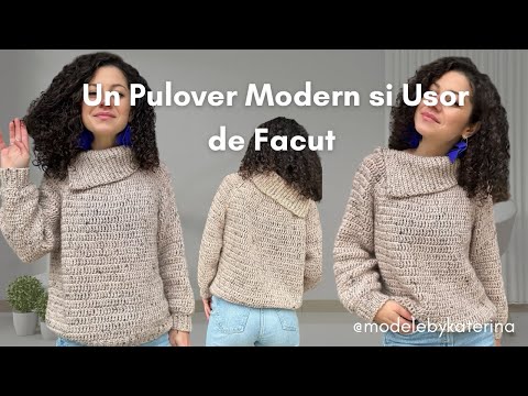 Crochetează-ți drumul spre confort: Tutorial ușor pentru un puloverul minunat!
