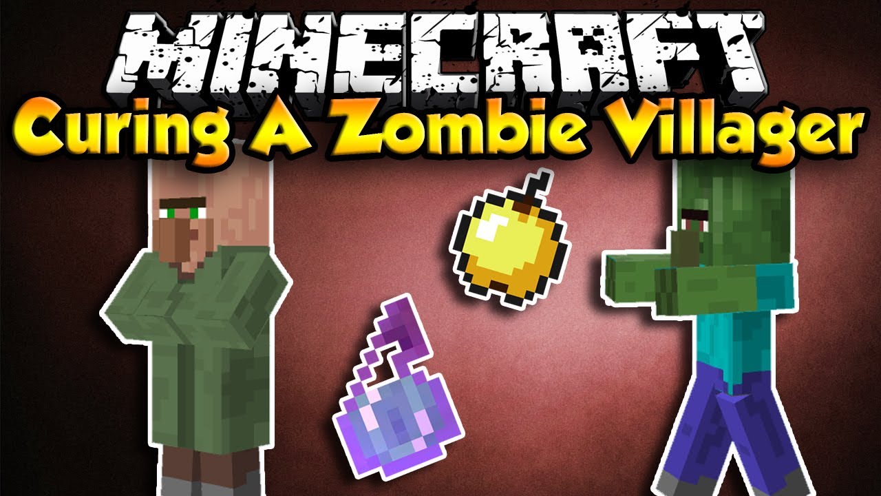 How To Cure A Zombie Villager Minecraft Hd Best Way Youtube