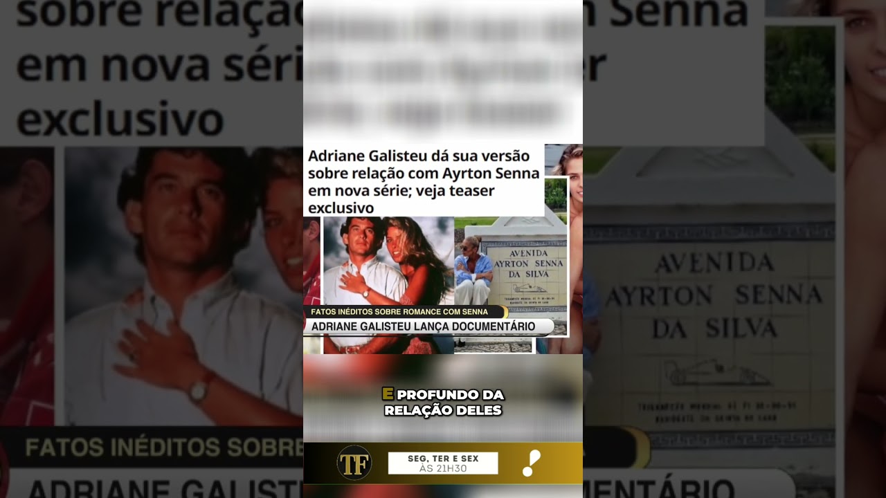 Série documental de Adriane Galisteu sobre Ayrton Senna já tem data de estreia