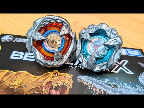 BX-00【B4ストア限定】ジュラシック・ワールド T-レックス/モササウルス　ベイブレードエックス