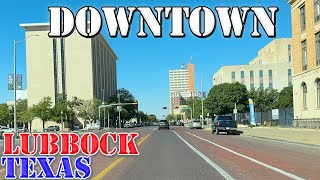 Lubbock - Texas - 4K Downtown Drive