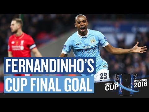 CUP FINAL GOAL | Fernandinho Reaction | Capital One Cup