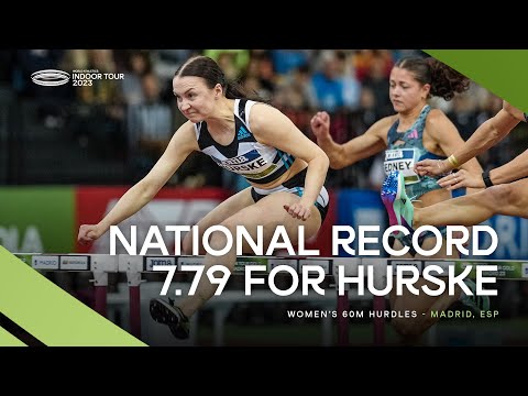 Hurske 🇫🇮 storms to national record in the women's 60m hurdles 🔥 | World Indoor Tour 2023