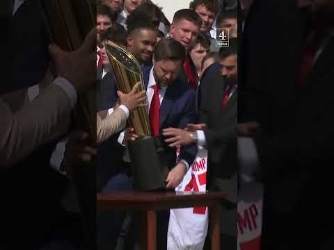 Vance fumbles trophy