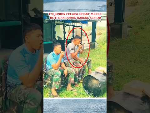 tni ini celaka akibat makan bareng senior #tni #tniindonesia #bravo #lucu