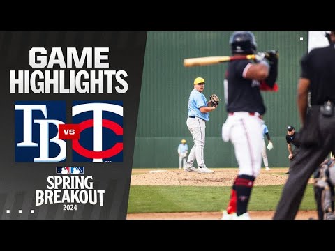 Rays vs. Twins Spring Breakout Game Highlights (3/16/24) | MLB Highlights video clip