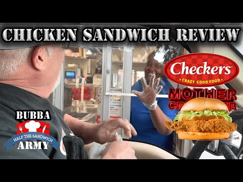 Checkers Chicken Sandwich Review! Not Just 1 Bite, Half The Sandwich, Because I'm A Fatass - Ep. 5