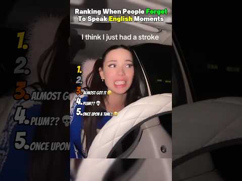 トレンド創作の動画サムネイル - Ranking When People Forget To Speak English Moments 😂