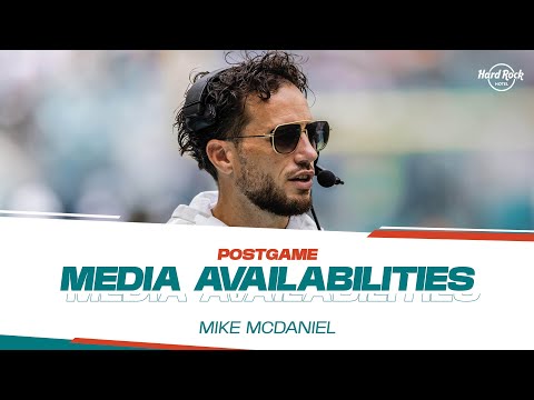 Coach Mike McDaniel meets with the media after #LVvsMIA | Miami Dolphins