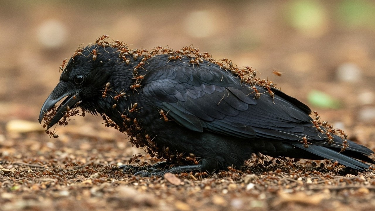 Crows Invite Ants to Attack Them – Weirdest Animal Behaviors