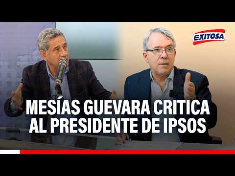 🔴🔵 Mesías Guevara critica al presidente de Ipsos: "Da a entender que hubiera doble contabilidad"