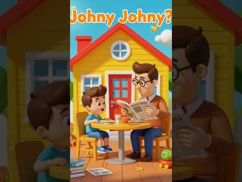Johny Johny Yes Papa song|nursery rhymes #cartoon #youtubeshorts #nurseryrhymes #kidssongs