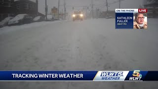 Tracking winter weather conditions across Cincinnati