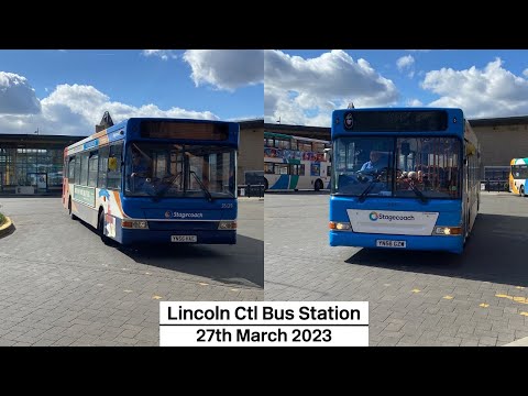 Buses at Lincoln Central (27/03/2023)