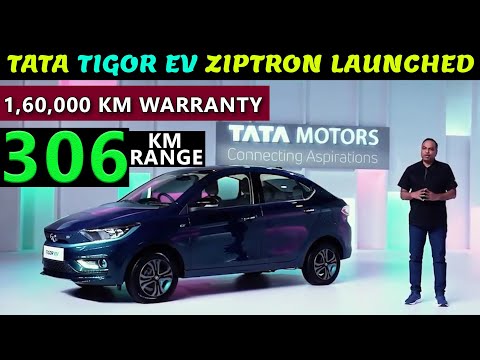 300 km Range Tata Tigor Ziptron Electric Car Launched in India