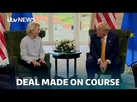 The US and EU claim to have struck the "biggest trade deal" either has ever done | ITV News