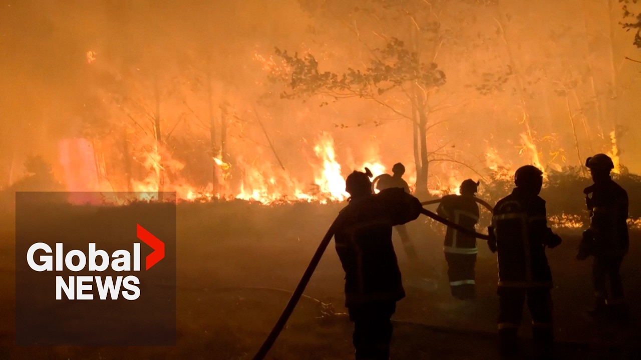 France wildfires: "We don't know when we'll return home" as evacuations continue