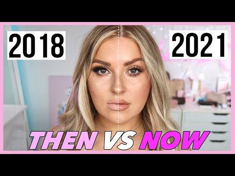 how I did my makeup THEN vs NOW! ? 2018 vs 2021 ?
